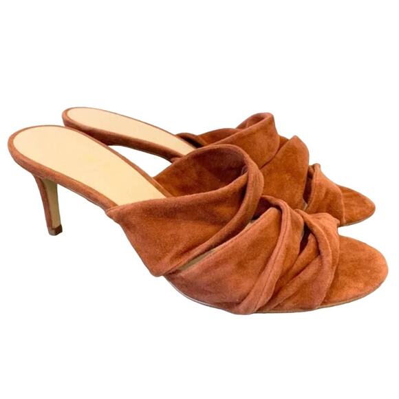 Lord & Taylor Suede Mule Heels - Picture 1 of 9